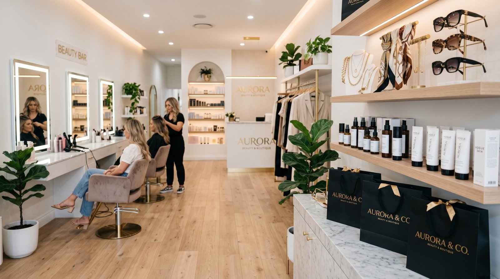 Social media and review management for retail stores and salons to build brand authority and trust