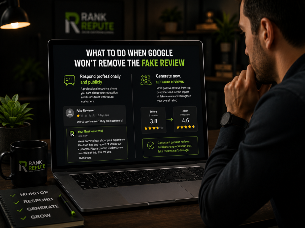 Managing fake online reviews effectively