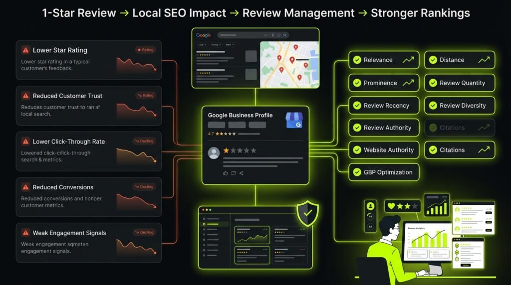 How A 1-Star Review Affects Local SEO?