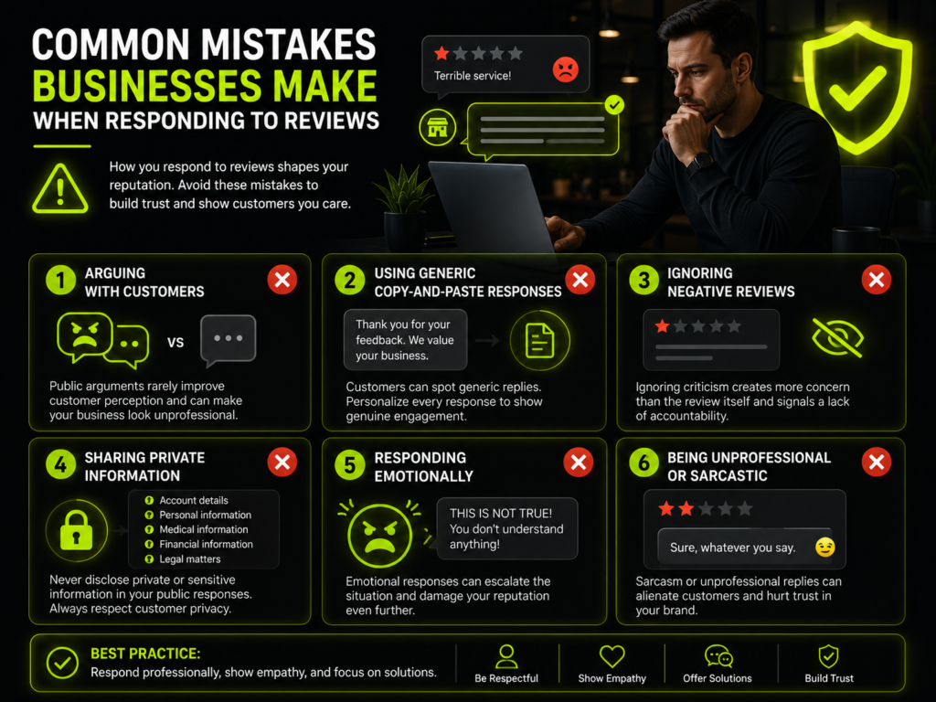 Common Mistakes Businesses Make When Responding To Reviews