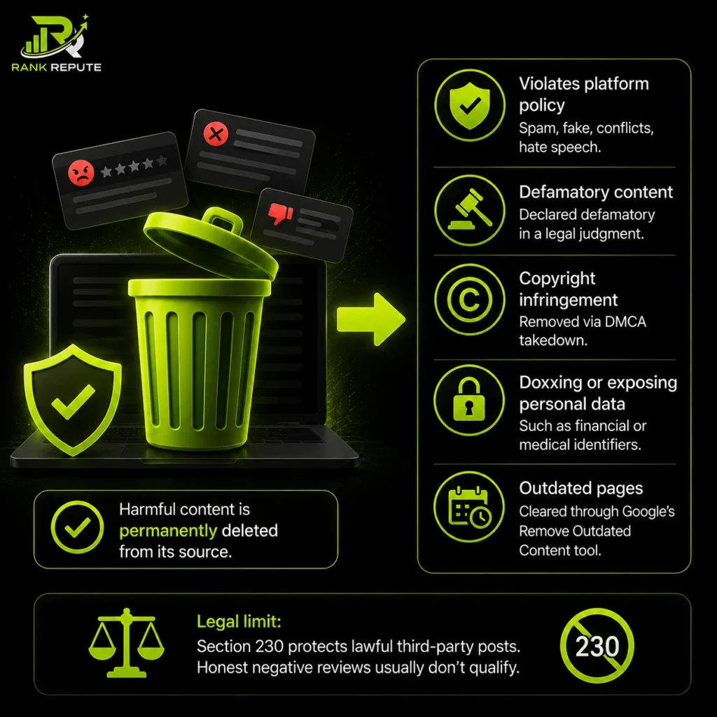 What Negative Content Removal Actually Means?