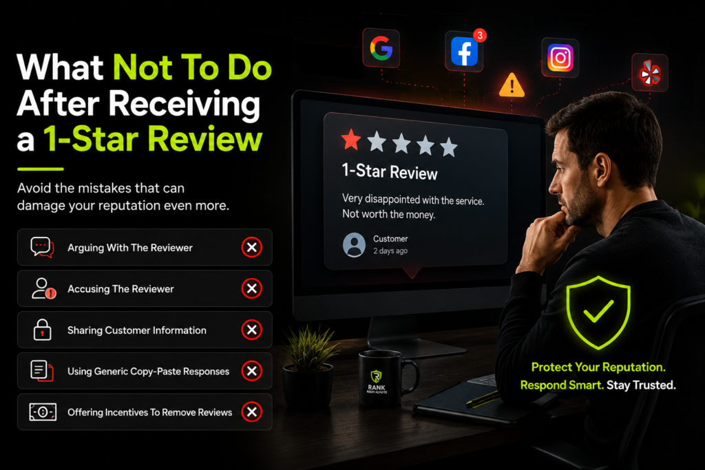 What Not To Do After Receiving A 1-Star Review