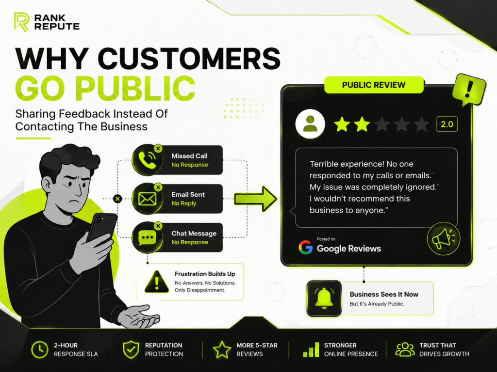 Why Customers Share Feedback Publicly Instead Of Contacting The Business?