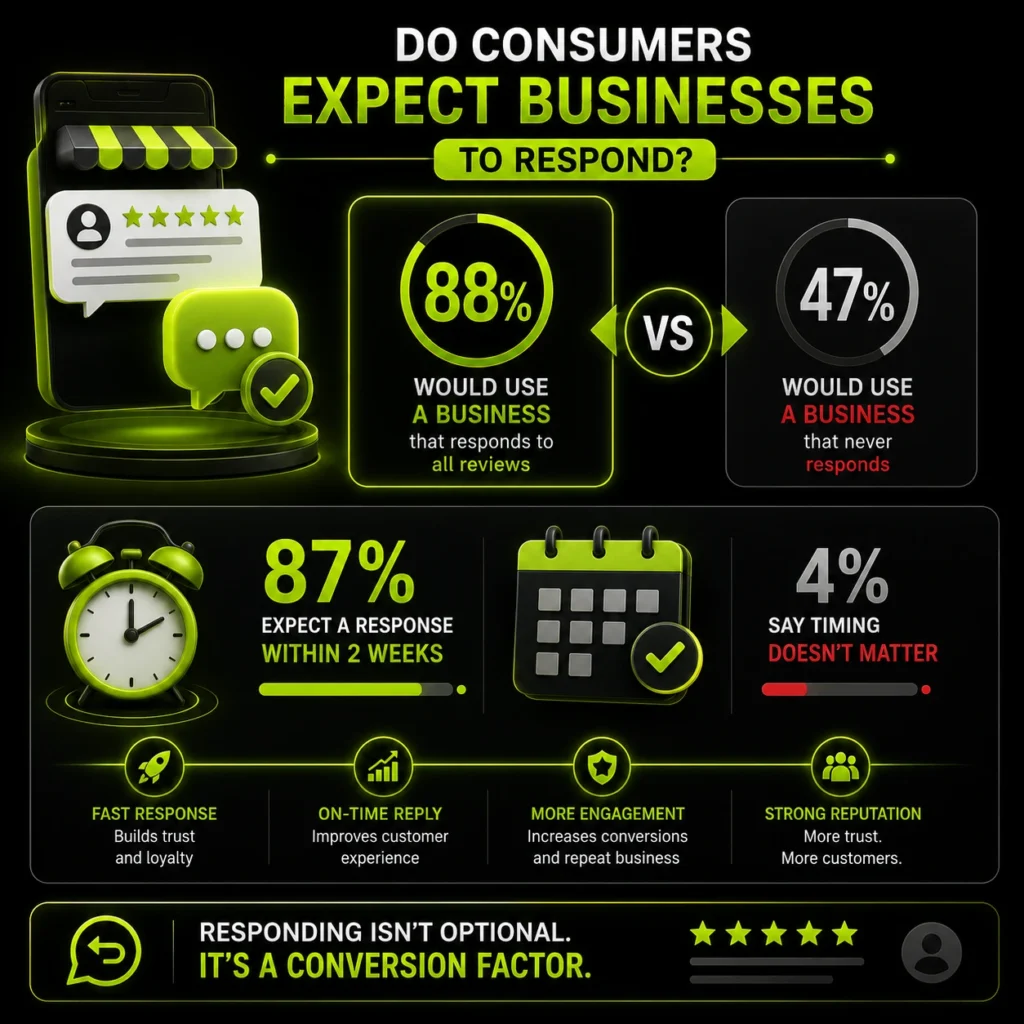 Responding boosts business success