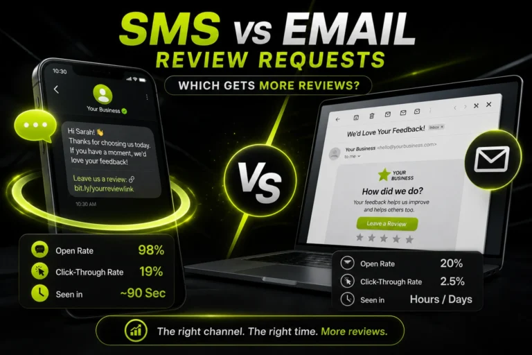 SMS vs email which gets more reviews